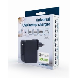 Chargeur universel pour ordinateur portable USB Type-C PD 60 W